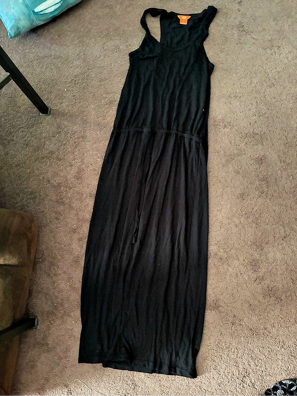 Jones New York Maxi Dress in Black Size Medium